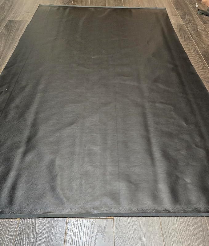NAT Leathers | Black Soft Faux Vegan Leather PU | 1 Yard Cut by The Yard |
