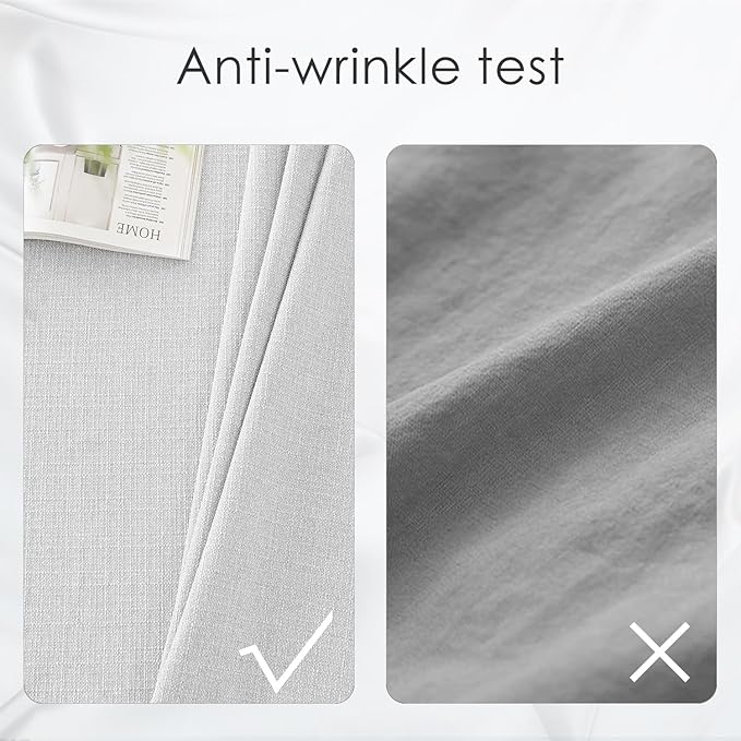 BALCONY & FALCON Rectangle Tablecloth Washable Wrinkle Resistant and Water