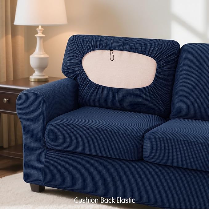SUBRTEX 7 Pieces Stretch Sofa Slipcover Sets Couch Cover Sets Backrest Cushion