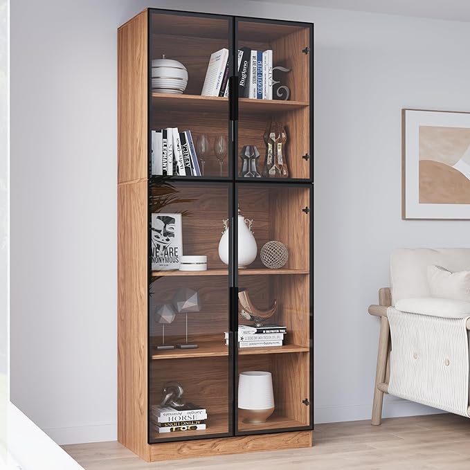 Mekminop Modern Display Storage Cabinet