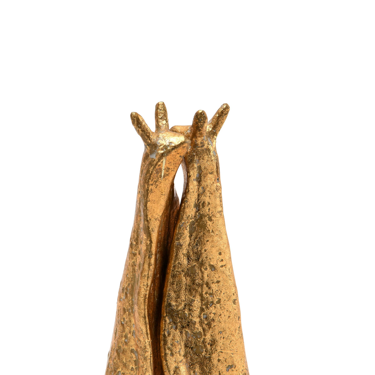 Creative Co-Op Decorative Distressed Cast Metal Snail Bookends, Gold