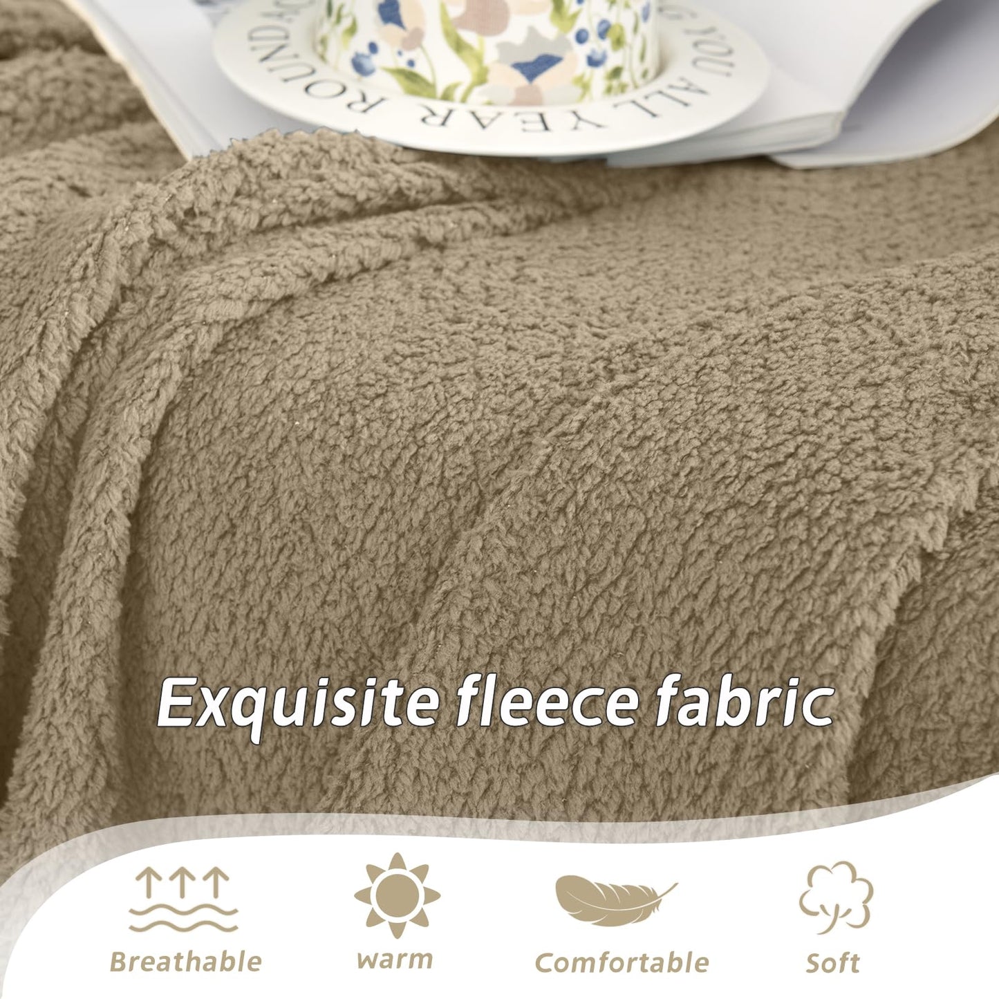 Arfntevss Corner Sectional Couch Covers L Shape Plush Sofa Cover with Tassel Thick Soft Couch Cover for Sectional Sofa U Shaped Slipcovers Washable Dog Furniture Protector (71" x 224", Khaki)