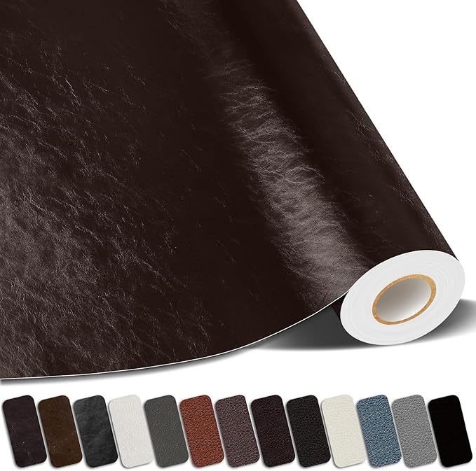 Leather Repair Patches, 3.5X79 Inch Self-Adhesive Leather Repair Tape, Stretch