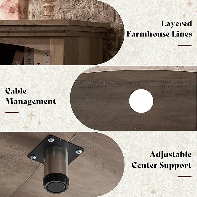 AMERLIFE 70 Inch Fireplace TV Stand