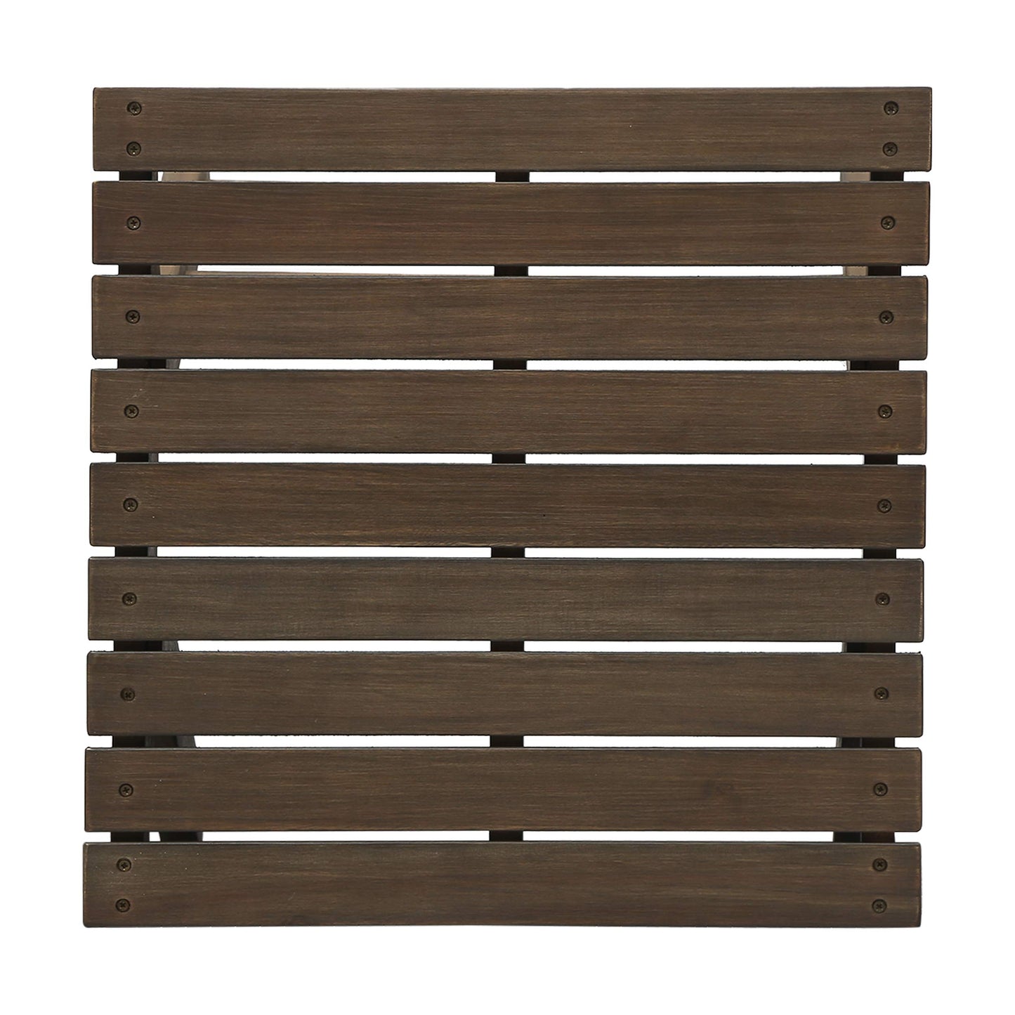 Great Deal Furniture Kailee Outdoor Wooden Side Table, Gray Finish