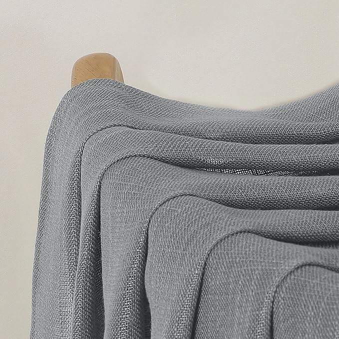 Chyhomenyc Extra Long Charcoal Grey Semi Sheer Curtains 108 Inches Long 2