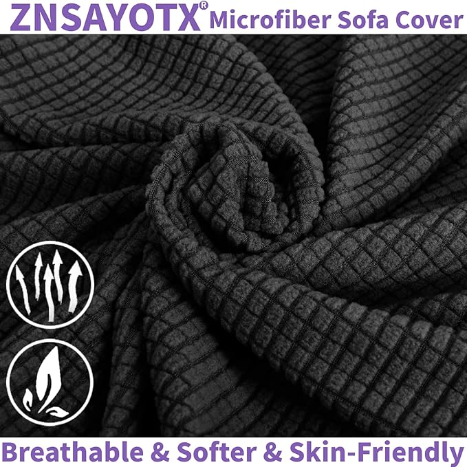 ZNSAYOTX Stretch Oversized Couch Cover Universal Sofa Covers