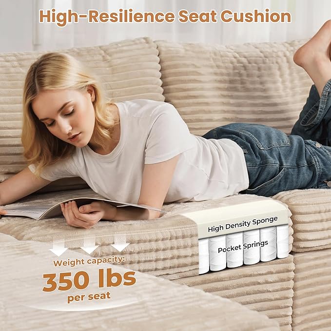 ovios 32.7 inches Ottoman Seat Module