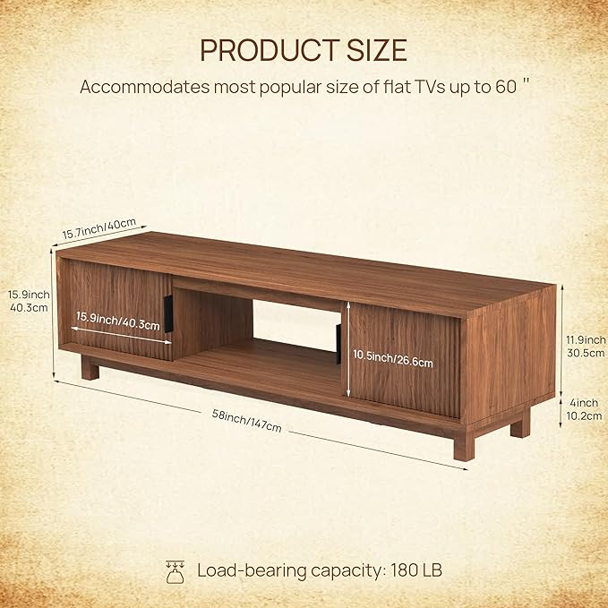 Alpen Mid Century Modern TV Stand