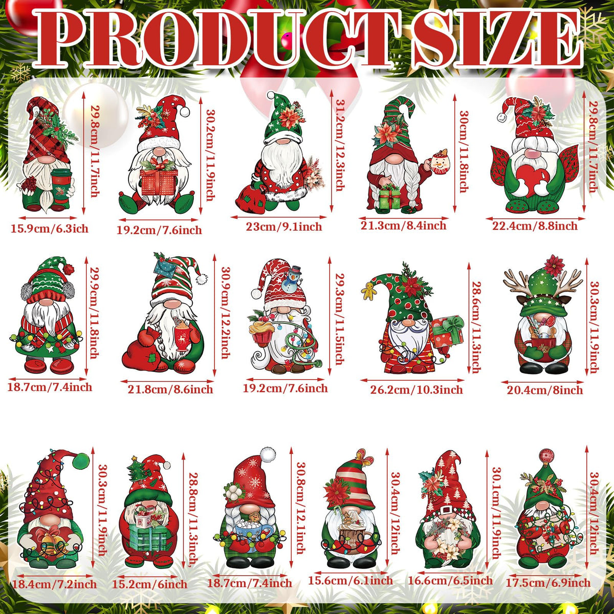 Huwena 16 Pcs Christmas Gnome Yard Signs Christmas Gnome Props Yard Stakes Xmas Gnome Yard Decor Outdoor Lawn Decorations for Home Yard Garden Lawn Patio Walkway Winter Holiday Party Gifts