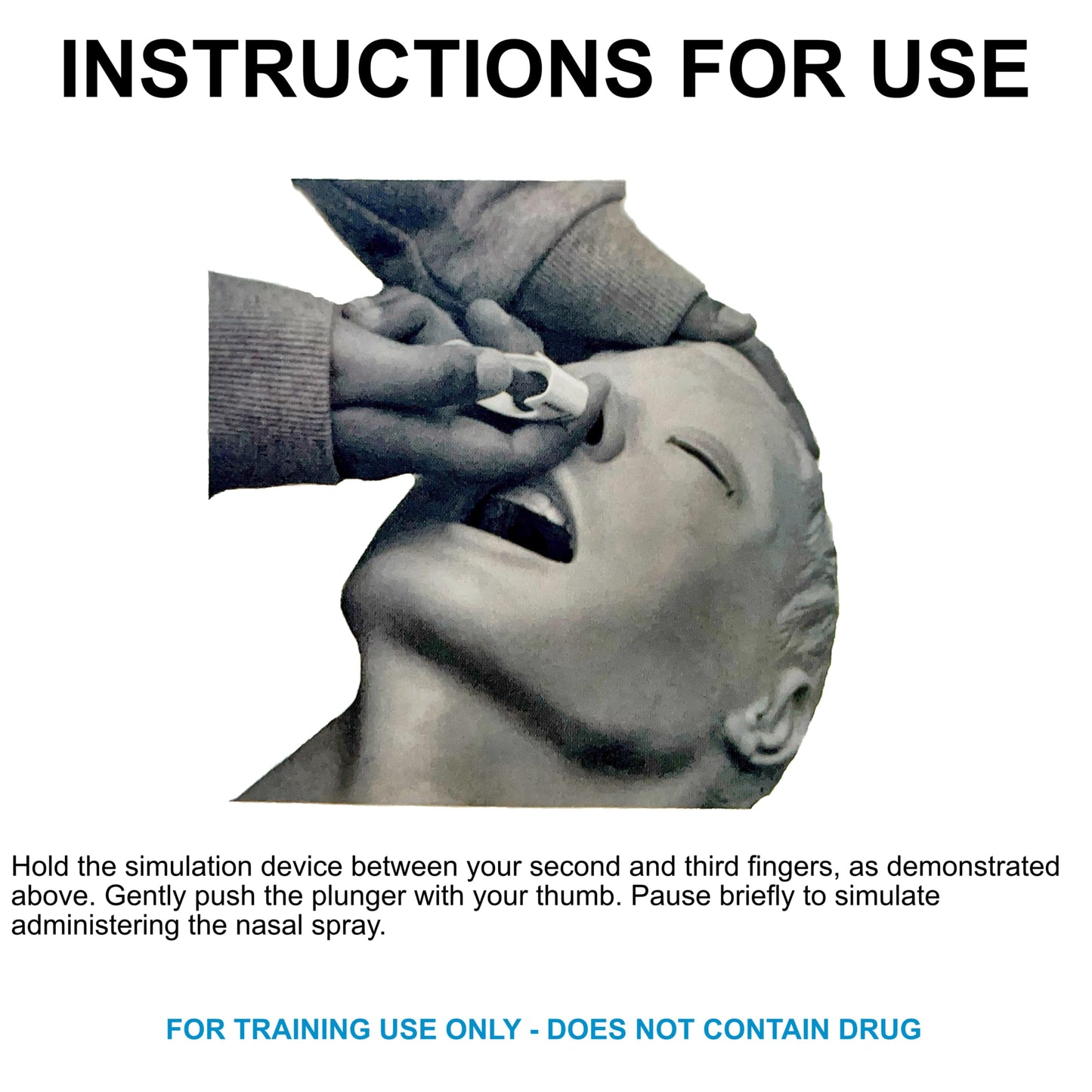 WNL Products 5000NMT Nasal Med Trainer, Naloxone Training Device, for use in Educational Narcan Training Only - 10 Pack