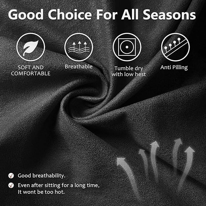 ANARACHON Recliner Couch Cover Leather Look Recliner Sofa Covers