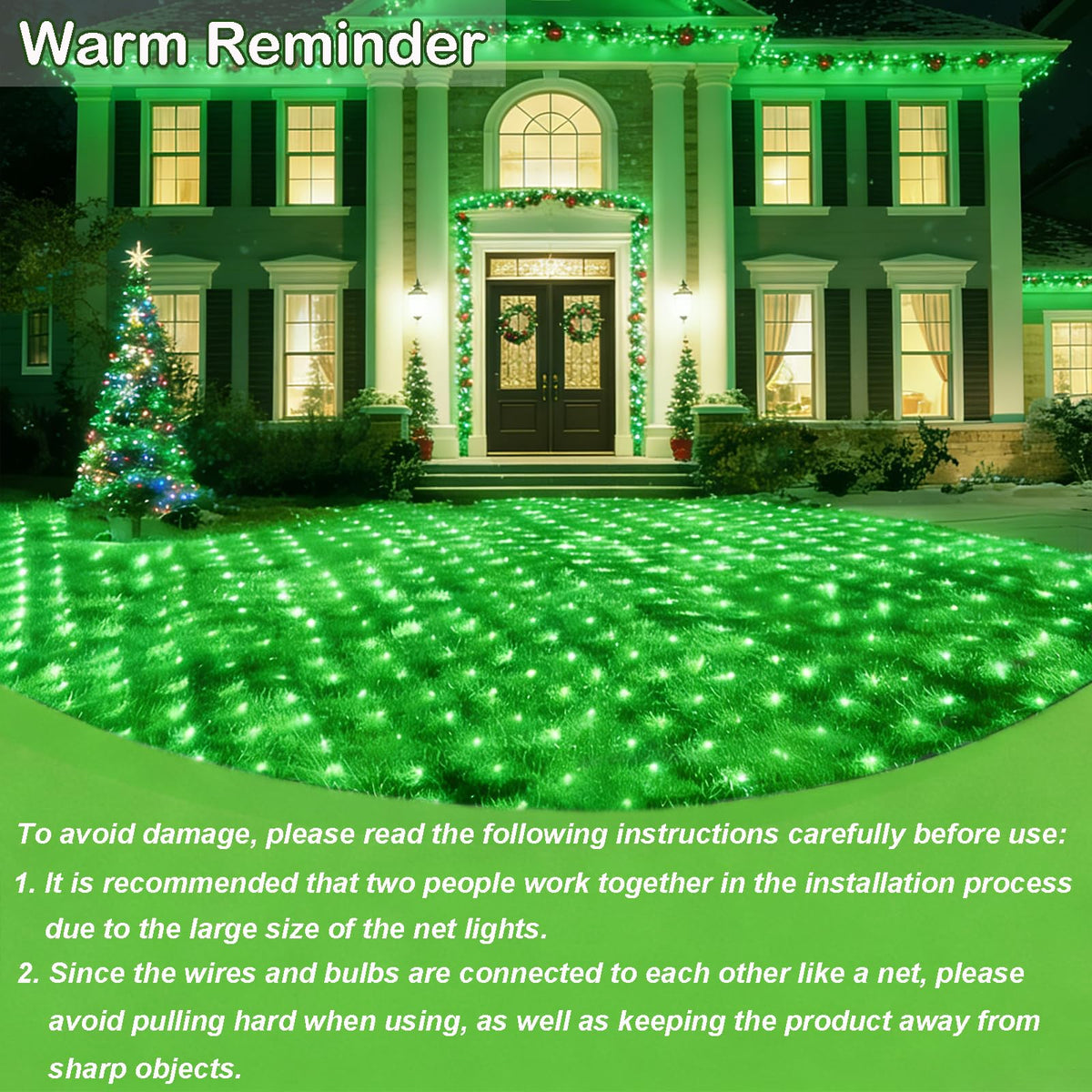 OYCBUZO 360LED Green Net Lights Outdoor, 21ft x 5ft 8 Modes Connectable Mesh Lights St Patricks Day Decor, Waterproof Outdoor Bush Christmas Light Plug in for Xmas Tree Holiday Party Patio Garden