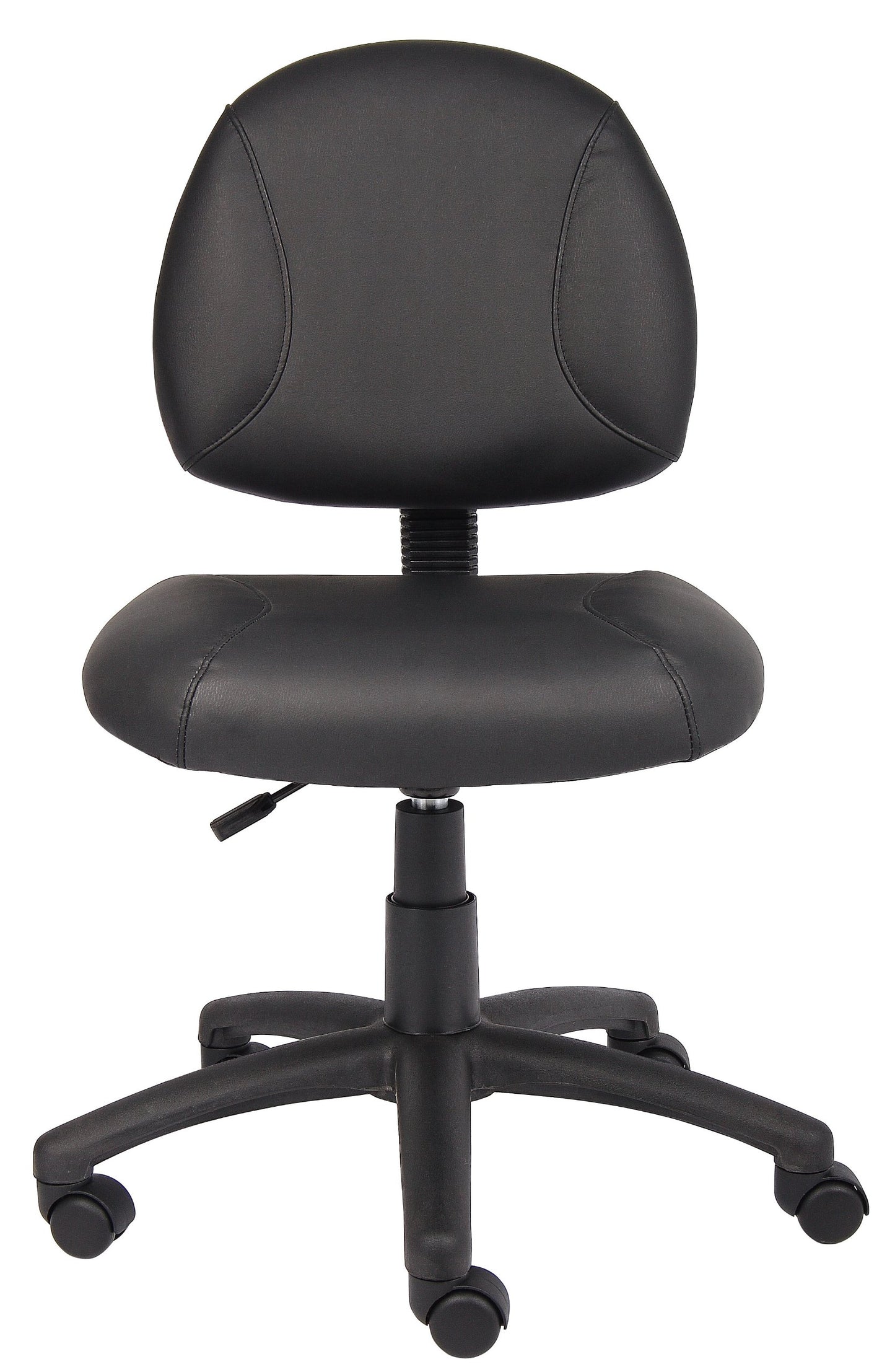 Boss Office Products Posture Task Chair Without Arms in Black, Low-Back (B305)