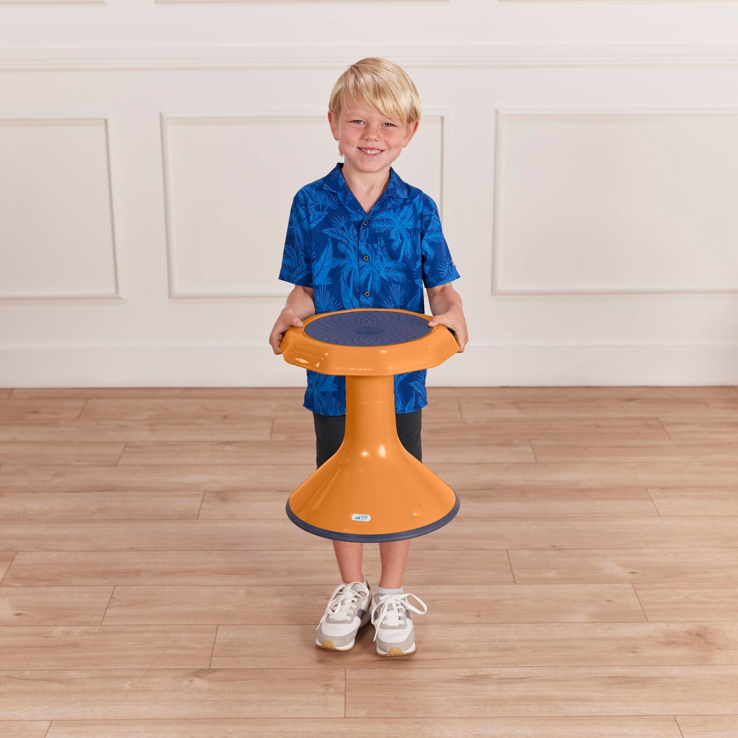 ECR4Kids ACE Active Core Engagement Wobble Stool, 15-Inch Seat Height, Flexible Seating, Orange