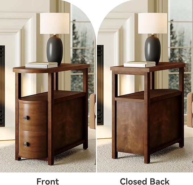 LITTLE TREE Solid Wood End Table Set 2