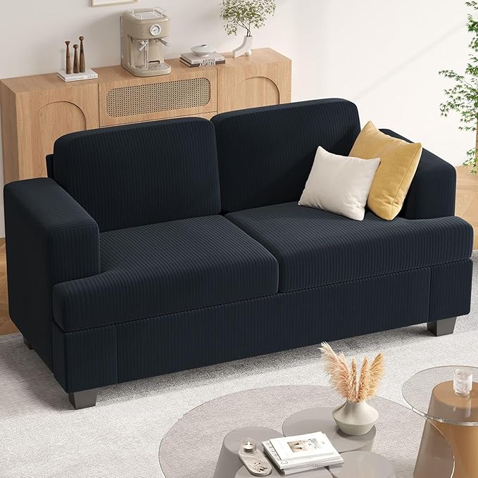 Apicizon 63" Loveseat Sofa Couch, Cloud Couch Lounge Sofa