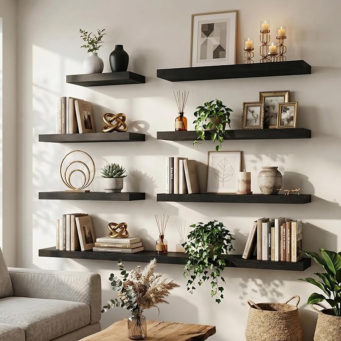 FLYJOE Floating Shelves for Wall, 48 Inch Floating Shelves Set of 1, Kitchen
