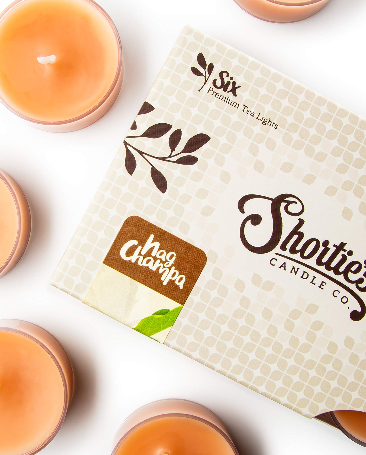 Nag Champa Premium Tealight Candles Bulk Pack - Highly Scented with Essential Oils - 24 Brown Tea Lights - Beautiful Candlelight - Made in the USA - Incense & Earth Collection