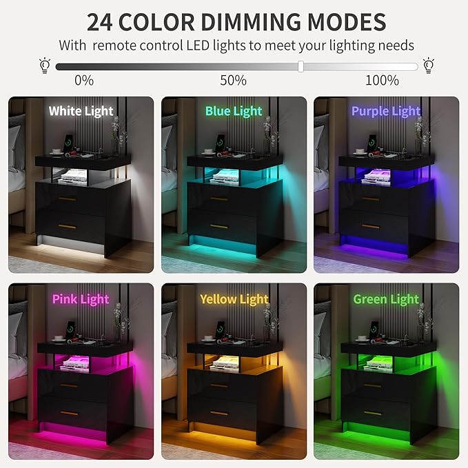 Smart Night Stand Set of 2