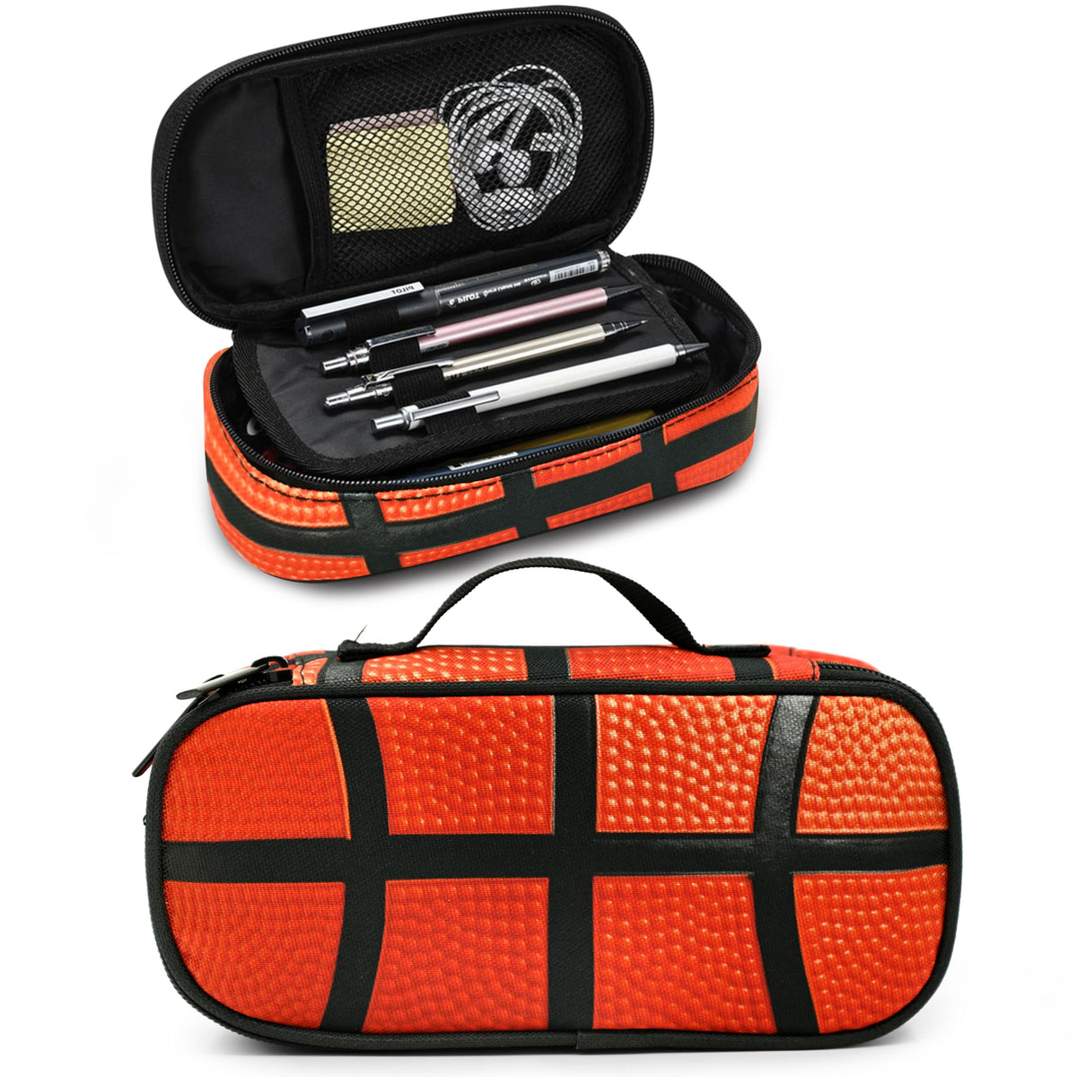 Droerfes Basketball Pencil Case Pencil Pouch Large Capacity Pen Bag School Office Organizer Stationery Storage Box For Girls Boys Teen Kids