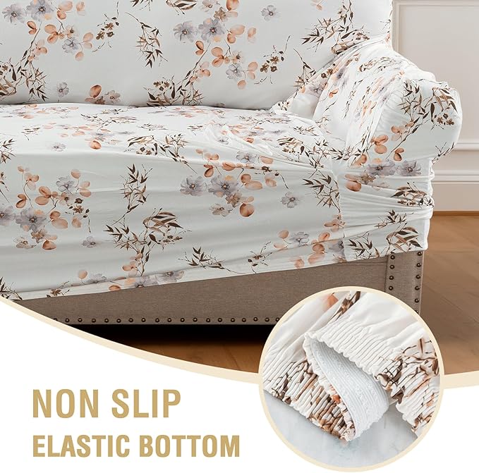 H.VERSAILTEX Printed Couch Slip Covers