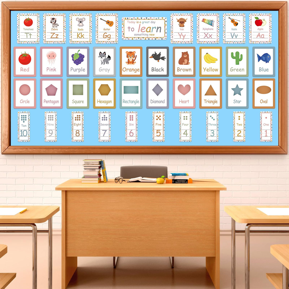 Sky Blue Bulletin Board Paper Roll Light Blue Bulletin Board Background Paper Back to School Classroom Decoration Poster for Art Craft DIY Projects Home Office Classroom Party Supplies 17.7in x 20ft