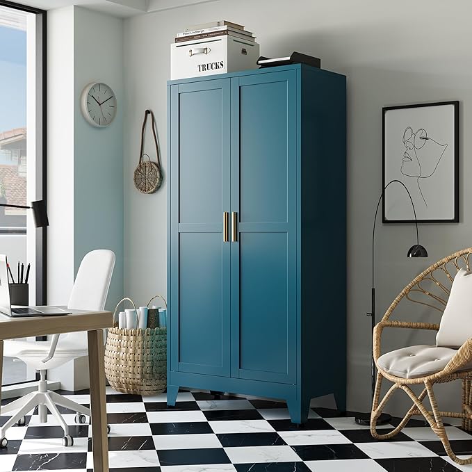 Bevivog Bathroom Storage Cabinet Freestanding, Living Room, Home Office