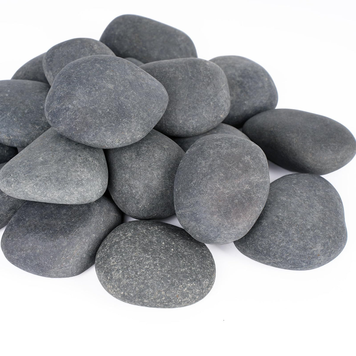 Pulovin 20 lbs River Rocks for Landscaping, 2"-3" Natural Rocks for Aquarium, Fish Tank, Decorative Garden Stones for Plants, Flower Pots, Vase, Walkways