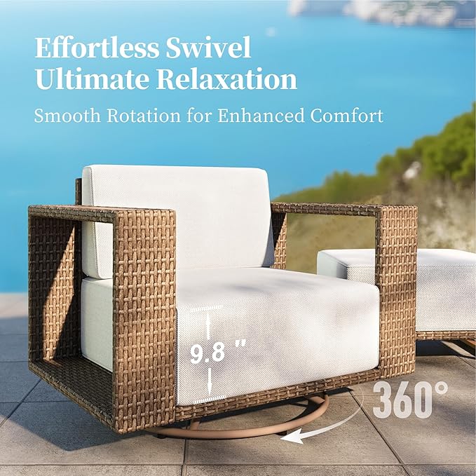 SUNSHINE VALLEY 4 Pieces Patio Furniture Set