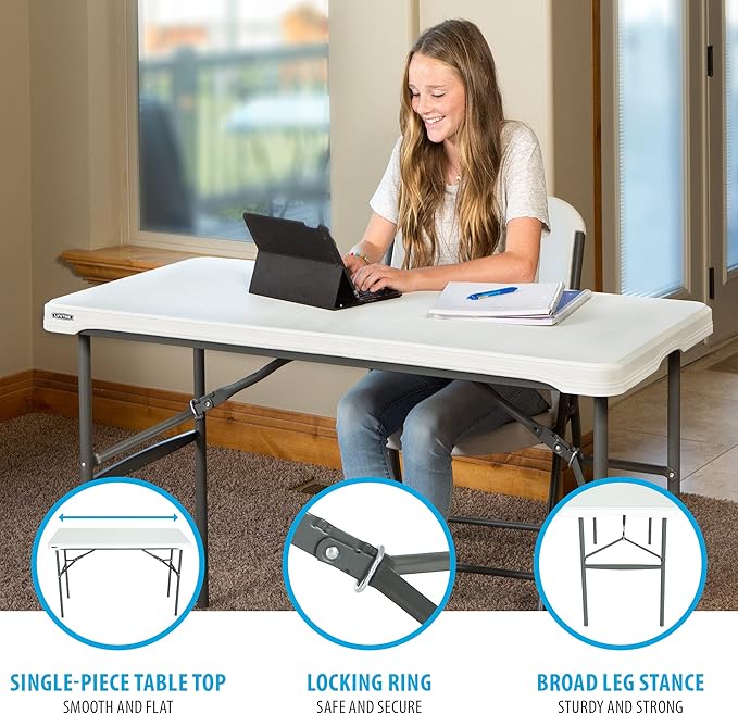 LIFETIME 280478 Commercial Nesting Folding Table
