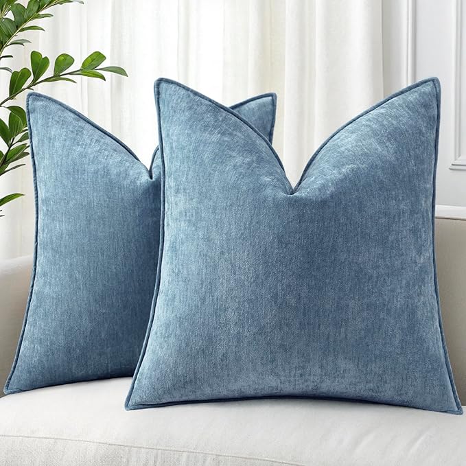 decorUhome Summer Couch Throw Pillow Covers 16x16 Set of 2, Decorative Soft