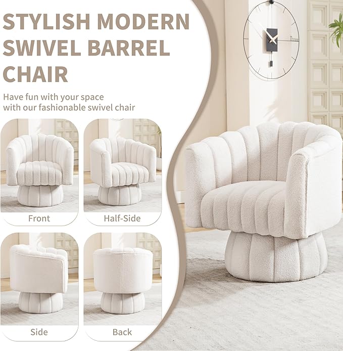 Swivel Accent Barrel Chair