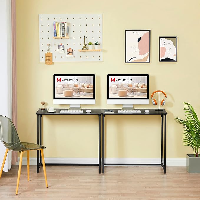 WOHOMO Folding Computer Desk, Small Writing Foldable Desk 31.5", Space-Saving