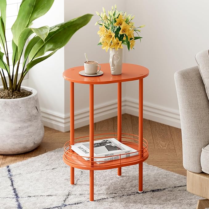 Small Modern Oval Side Table