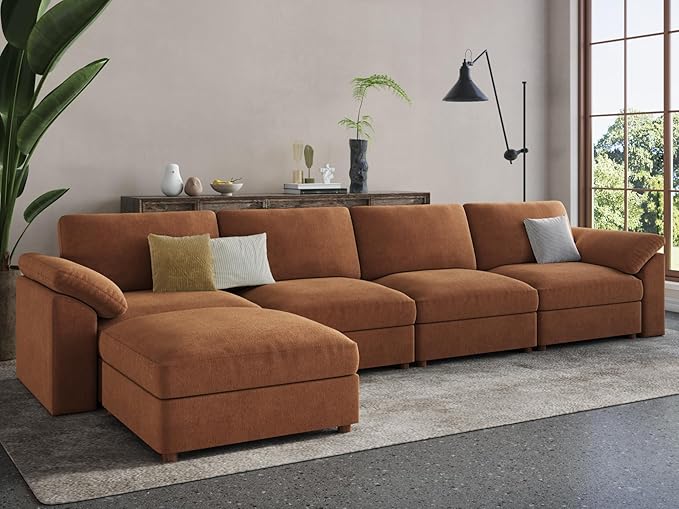 EASE MOOSE Large Sectional Modular Sofa，Large L Shape Sectional Couch Wide Deep