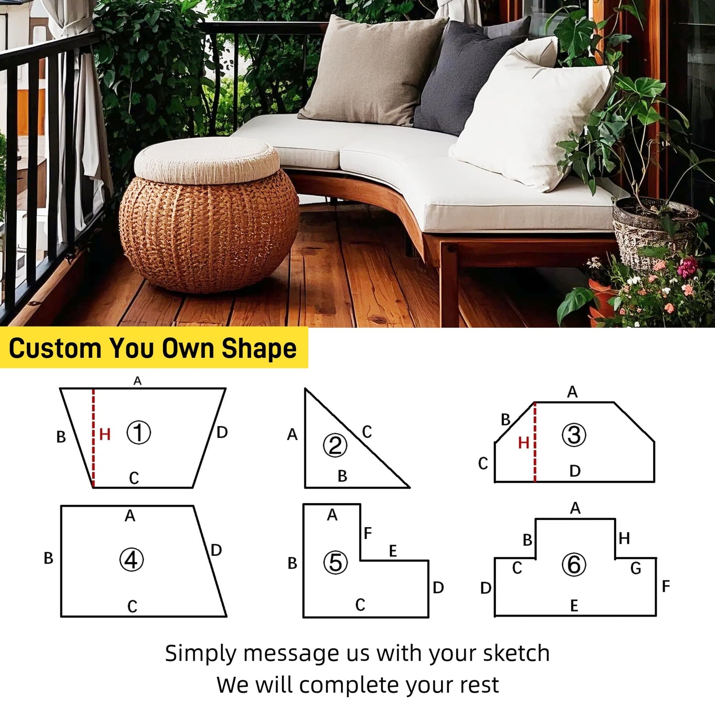 Kiyeocca Custom Made Bench Cushion, Window Seat Cushion Indoor, Bench Seating Cushion, Storage Bench Seat Pad, Fireplace Hearth Cushions for Bench Sitting