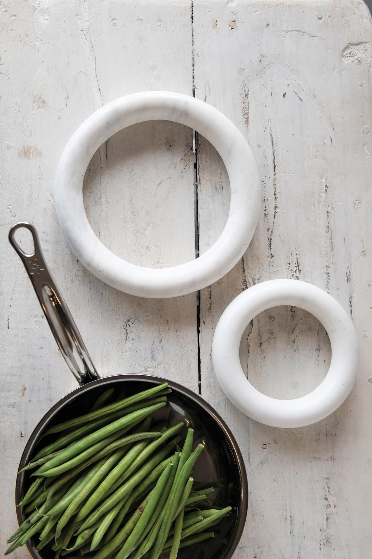 Creative Co-Op Marble Trivets for Dining Table, Set of 2
