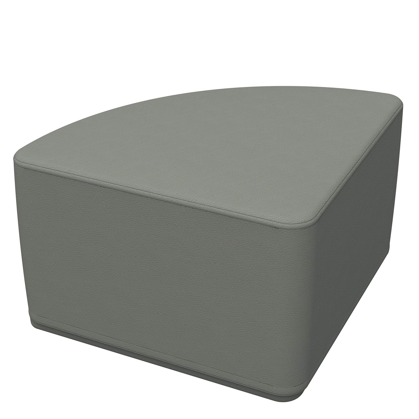 FDP SoftScape Pie Ottoman, Collaborative Flexible Seating for Kids, Teens Soft, Sturdy Foam Furniture for In-Home Learning, Classrooms, Offices, Libraries, Junior 12" H (4-Piece) - Navy/Powder Blue