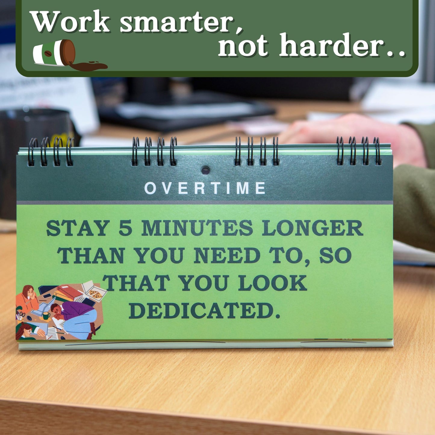 Boxer Gifts Funny Coworker Gifts - How To Look Busy At Work Flipbook - Fun Desk Decor Sign - Gag White Elephant Gift For Coworkers & Boss
