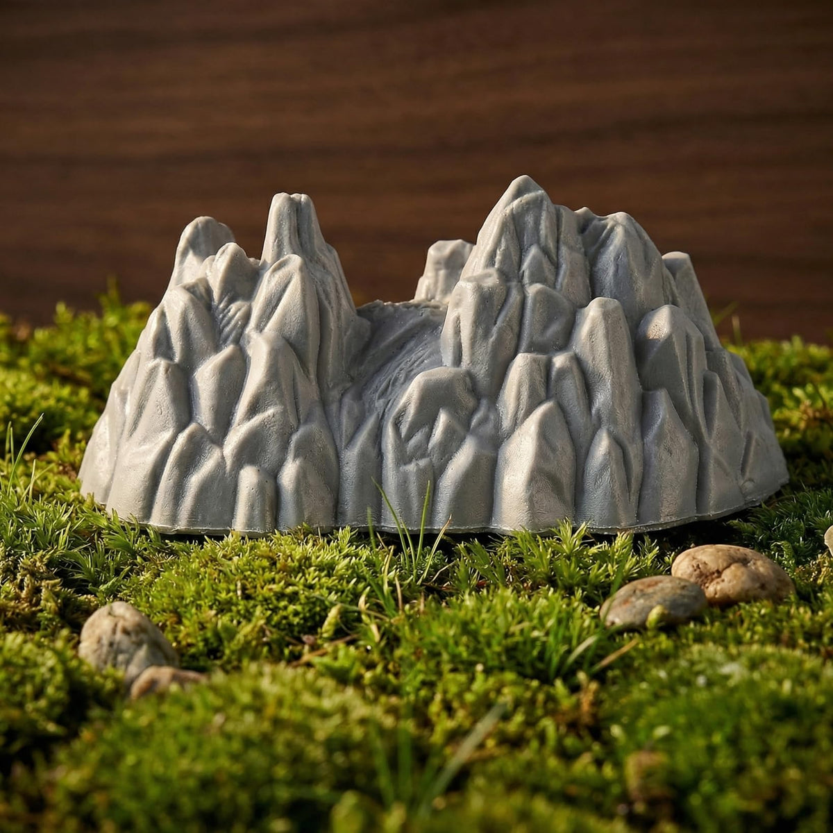 YARNOW 20Pcs Miniature Rockery Statues Realistic Plastic Rocks for Garden Mini Rockery Ornament Landscape Mountain Model Home Office Dcor