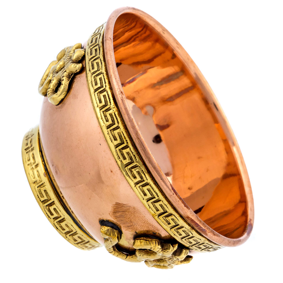 Om Copper Bowl - Offering Bowl for Altar or Ritual Use - Incense Holder, Home Decor - 3 Inches Wide