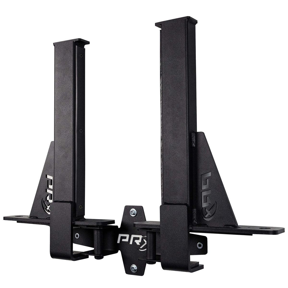 PRx Performance Squat Rack Spotter Arm Pairs, Fits Profile ONE 2x3 with 5/8" Hole & PRO 3x3 with 1" Holes in Upright Squat Racks, USA Made, (Spotter Arm Storage)