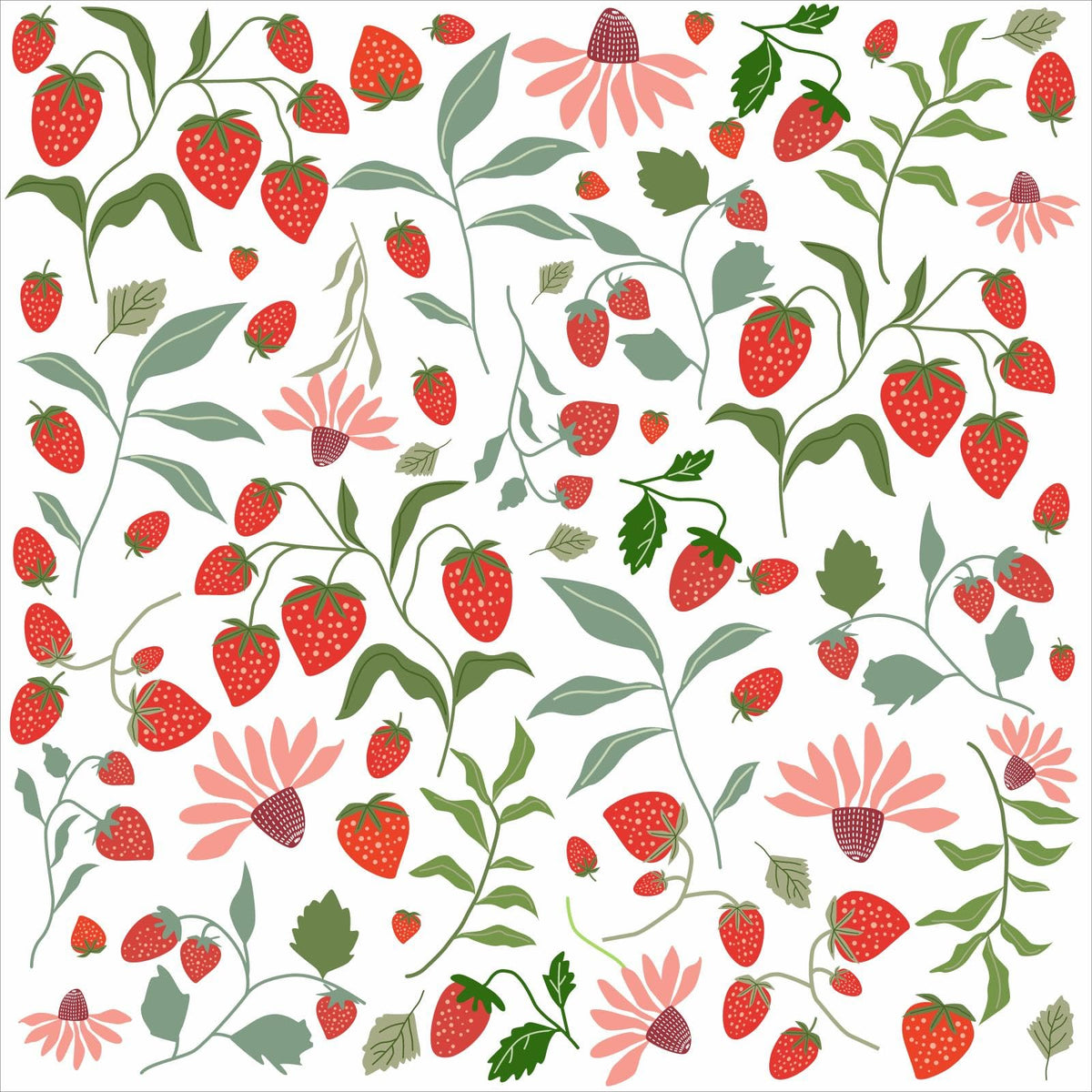 Strawberry Wall Decals Berry Fruit Wall Stickers Floral Leaf Fruits Leaves Stickers Cute Strawberries Wall Sticker Removable Berries Strawberry Decals for Nursery Girls Room Bedroom Decor