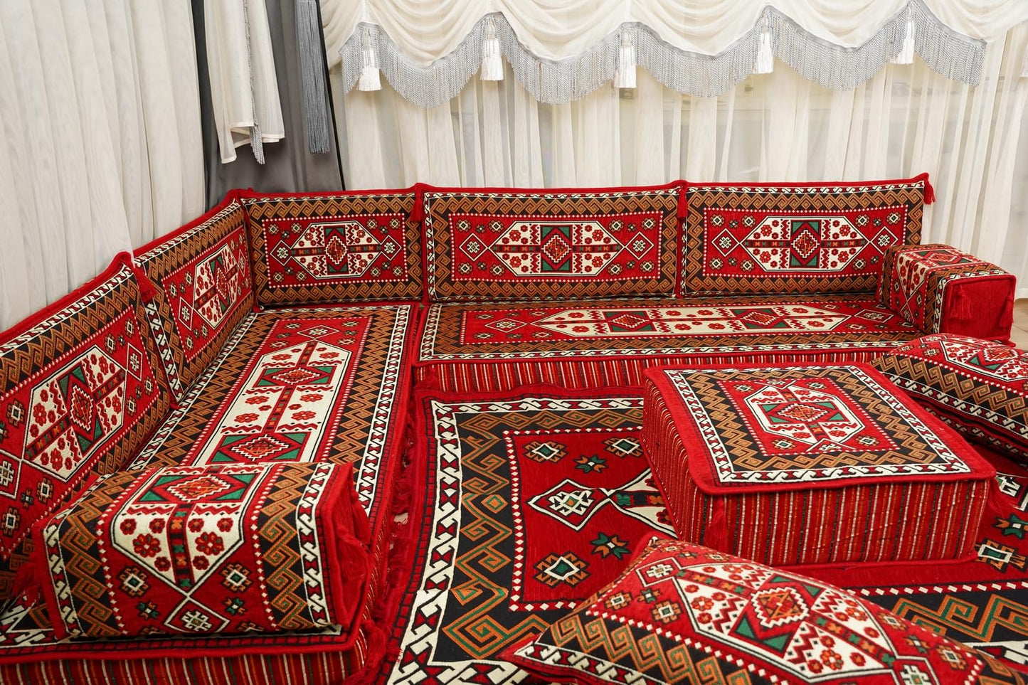 arabicsofa Traditional Floor Majlis Cushions – Modular Diwan Sectional Seating
