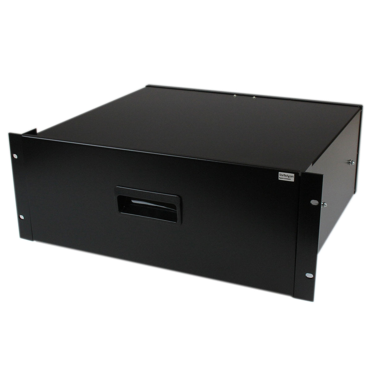 StarTech.com 4U Rack Mount Drawer - 55 lb (25 kg) - 4U Steel Storage Rack Drawer for 19" AV / Sever / Network Equipment Rack or Cabinet (4UDRAWER) Black