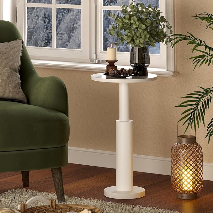 LAATOOREE Small Round Side Tables Set of 2, Drink Tables, Accent Coffee Tables