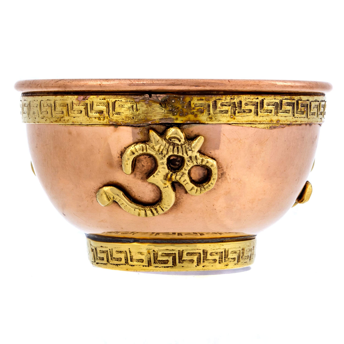 Om Copper Bowl - Offering Bowl for Altar or Ritual Use - Incense Holder, Home Decor - 3 Inches Wide