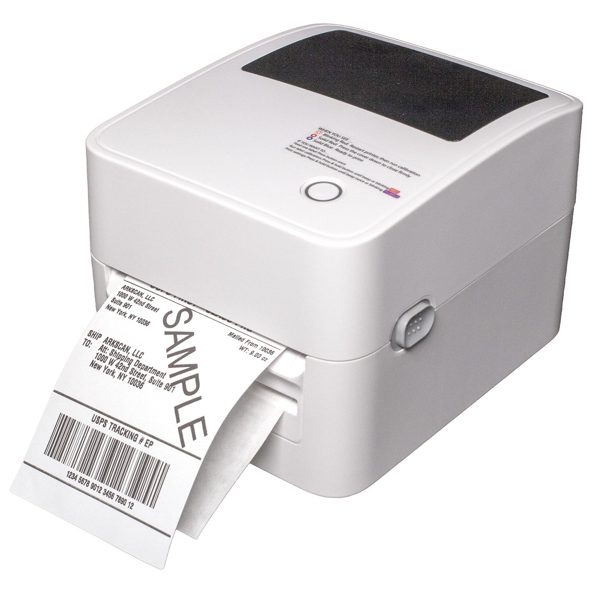 Arkscan 2054K-AP Auto Peel Shipping Label Printer, Separate Label from Backsheet Automatically, Print on Windows Mac Chromebook on USB, Wireless When Connect to Bluetooth-Enabled Windows iOS Android