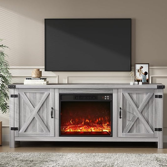 YESHOMY Fireplace TV Stand